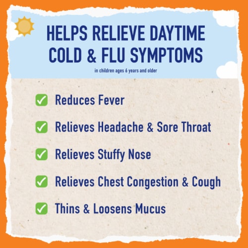 Mucinex Children's Freefrom Multi-Symptom Elderberry & Cherry Flavor Cold Flu & Sore Throat Liquid Perspective: left