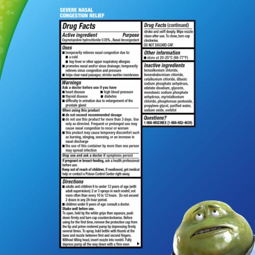 Mucinex Sinus Max Relieves Sinus Pressure Congestion Sinus & Allergy Nasal Spray Perspective: left