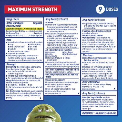 Mucinex Fast-Max Kickstart Severe Cold & Flu Liquid Perspective: left