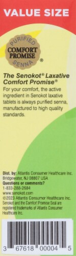 Senokot® Regular Strength Natural Vegetable Laxative Tablets Perspective: left