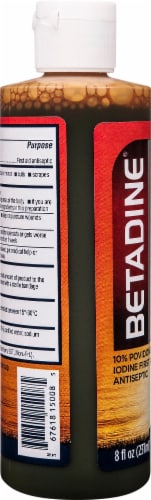 Betadine® Antiseptic Topical First Aid Solution Perspective: left