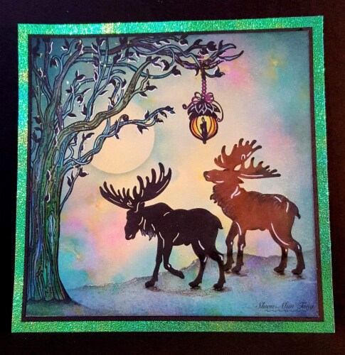 Fairy Hugs Stamps - Moose Set Perspective: left