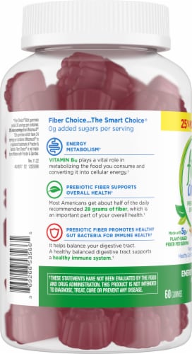 Fiber Choice® Prebiotic Fiber Supplement Perspective: left