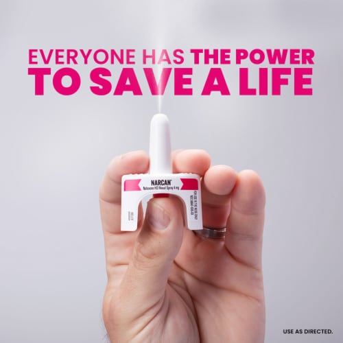 NARCAN® Nasal Spray Emergency Treatment of Opioid Overdose Two Single-Dose Devices Perspective: left