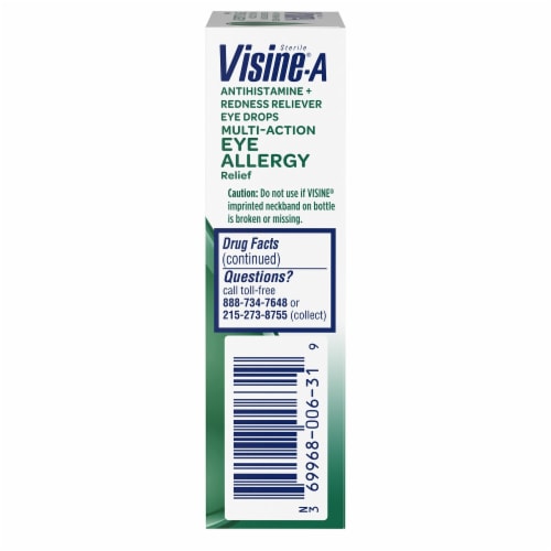 Visine-A Multi-Action Eye Allergy Relief Drops Perspective: left