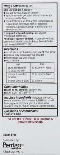GoodSense® Children's Cold & Cough Medicine Liquid Perspective: left