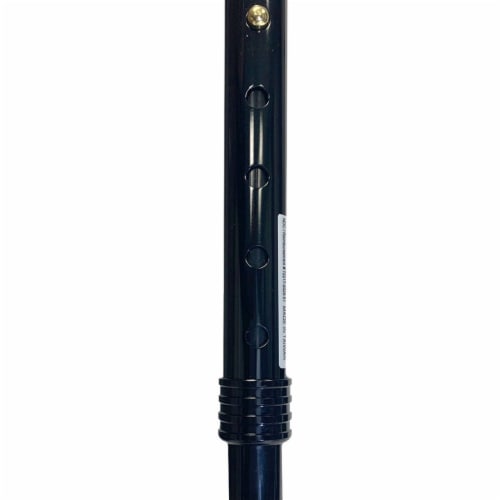 Foam Grip Round Handle Adjustable Walking Cane Perspective: left