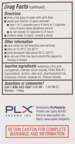 Vazalore Liquid-Filled Aspirin Capsules Perspective: left