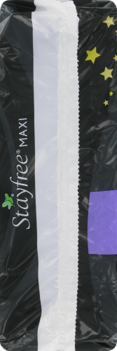Stayfree Overnight Maxi Pads With Wings Perspective: left