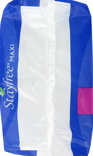Stayfree Super Long Maxi Pads with Wings Perspective: left