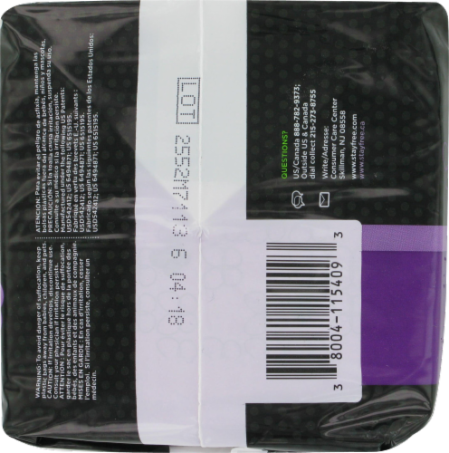 Stayfree Overnight Ultra Thin With Wings Pads Perspective: left