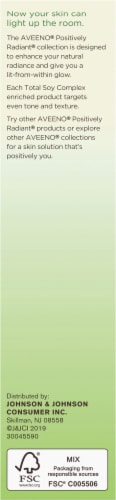 Aveeno Positively Radiant Daily Moisturizer Sunscreen SPF 30 Perspective: left