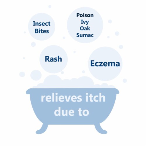 Aveeno Soothing Bath Soak For Eczema Natural Colloidal Oatmeal Perspective: left