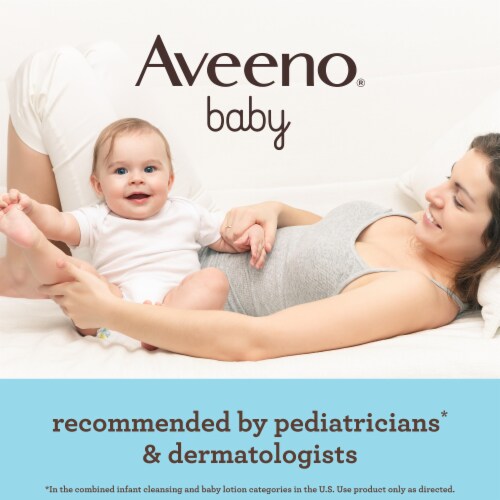 Aveeno Baby Daily Moisture Lotion with Nourishing Oatmeal Perspective: left