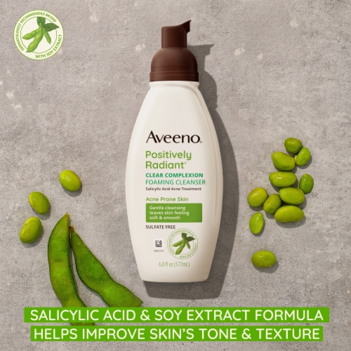 Aveeno Clear Complexion Foaming Cleanser Perspective: left