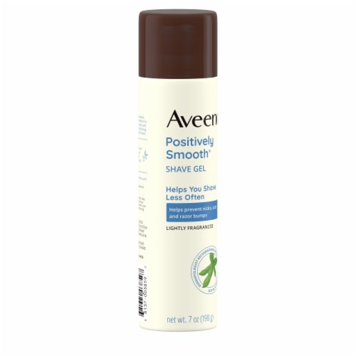Aveeno Positively Smooth Shave Gel Moisturizing with Soy, Aloe & Vitamin E Lightly Fragranced Perspective: left