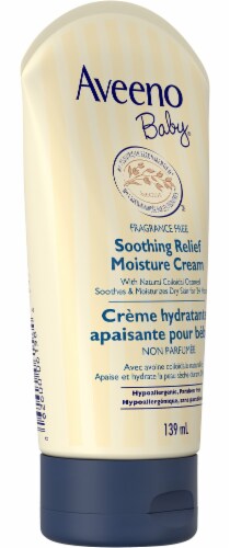 Aveeno Baby Fragrance Free Soothing Relief Moisture Cream Perspective: left