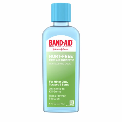 Band Aid Brand First Aid Hurt-Free Antiseptic Wound Wash Perspective: left
