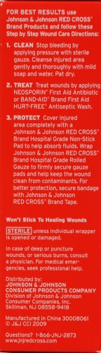 Johnson & Johnson Non-Stick First Aid Pads 10 Count Perspective: left