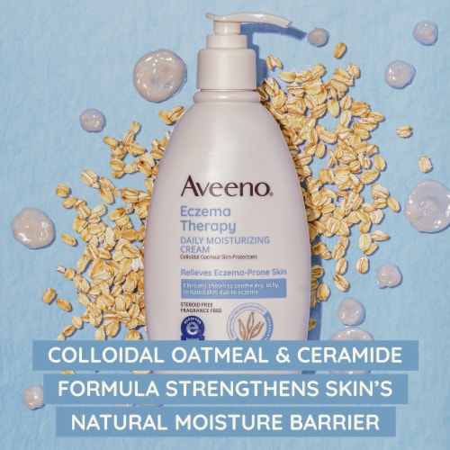 Aveeno Eczema Therapy Daily Moisturizing Cream Perspective: left