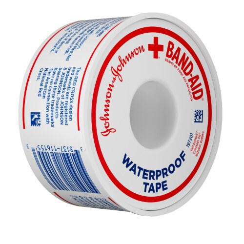 Band-Aid Brand 100% Waterproof Tape Roll For Wound Care Perspective: left