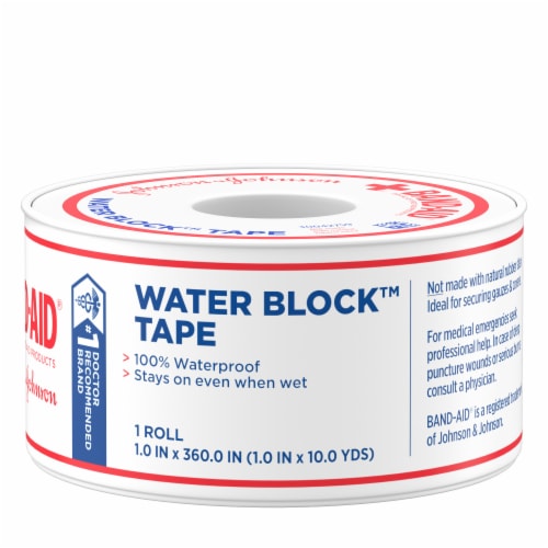 Band-Aid® Water Block™ Waterproof Tape Perspective: left