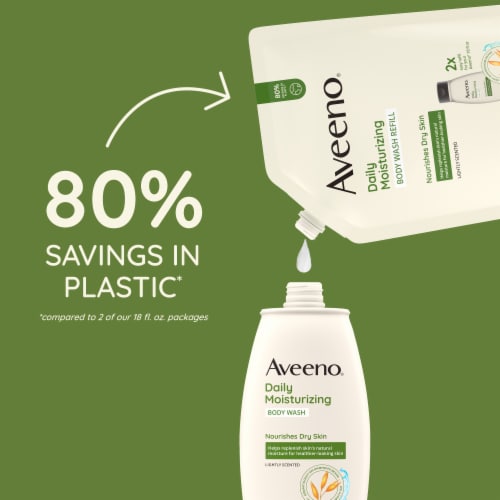 Aveeno Daily Moisturizing Body Wash Perspective: left