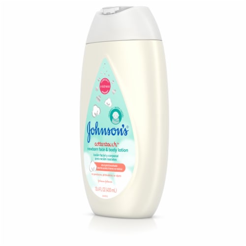 Johnson's CottonTouch Newborn Baby Face & Body Lotion Perspective: left