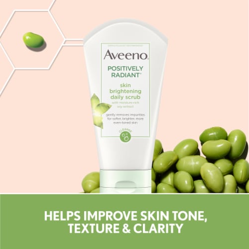 Aveeno Positively Radiant Skin Brightening Daily Scrub Perspective: left