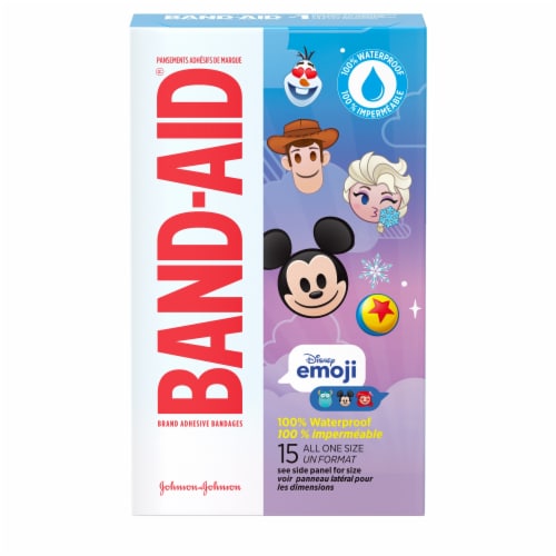 Band-Aid Brand Bandages For Kids, Disney Emoji, All One Size Perspective: left