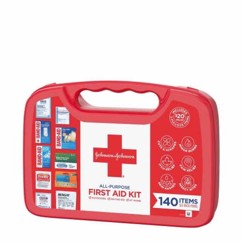 Johnson & Johnson® All-Purpose First Aid Kit Perspective: left