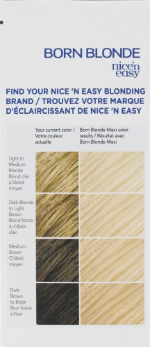 Clairol Nice 'n Easy Born Blonde Hair Color kit Perspective: left