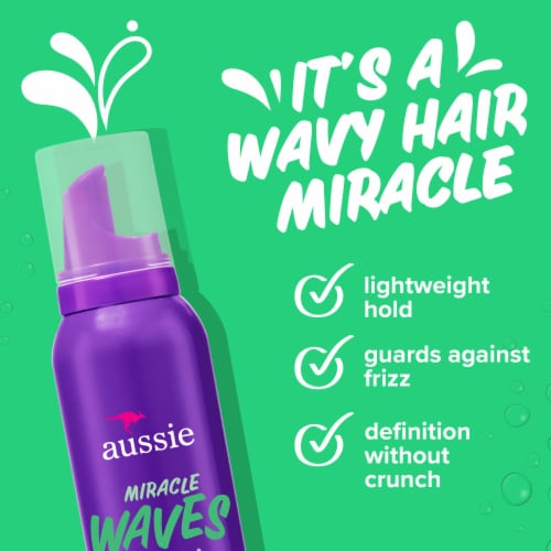 Ripples halvkugle tonehøjde Aussie Miracle Waves with Hemp Seed Oil Soft Wave Mousse, 6 fl oz - Pay  Less Super Markets