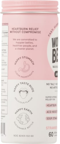Wonderbelly™ Strawberry Milkshake Antacids Perspective: left