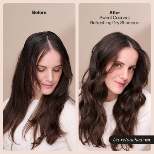 Suave® Sweet Coconut Refreshing Dry Shampoo Perspective: left