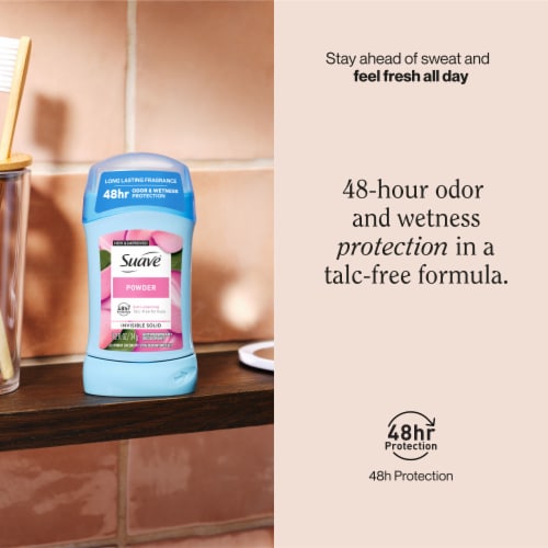 Suave® Invisible Solid Powder Deodorant Perspective: left