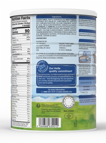 Holle Non-GMO, European Cow Milk Toddler Drink with DHA for Healthy Brain Development 1 Year Perspective: left