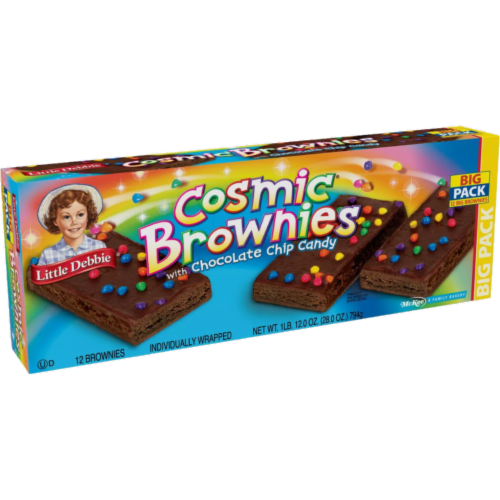 Little Debbie Big Packs 2 Boxes of Snack Cakes & Pastries (Cosmic Brownies) Perspective: left