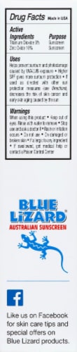Blue Lizard Sensitive Australian Sunscreen SPF 30+ Perspective: left