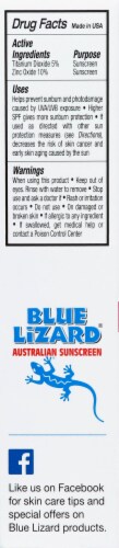 Blue Lizard Baby Sunscreen SPF 30+ Perspective: left