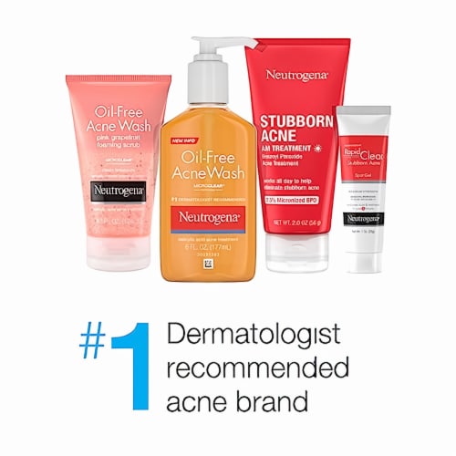 Neutrogena Oil-Free Acne Stress Control Power-Clear Scrub, 4.2 Fl. Oz. (Pack of 14) Perspective: left