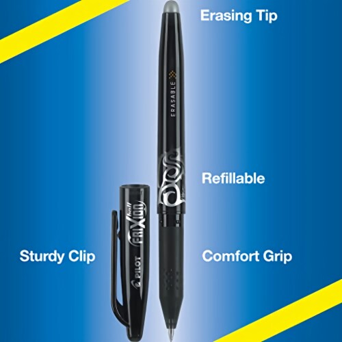 Pilot FriXion Ball Erasable Gel Ink Pen, (Pack of 18) Perspective: left
