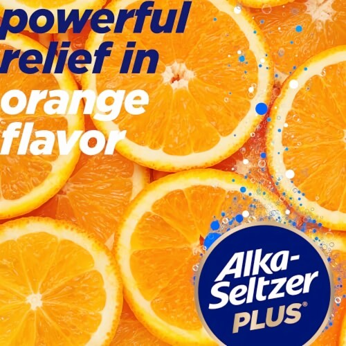 Alka-Seltzer Plus Cold & Flu Fizzy Chews Orange Flavor (Pack of 16) Perspective: left