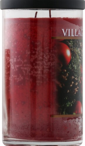 Village Candle Apples & Evergreen Candle Perspective: left