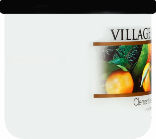 Village Candle Clementine Evergreen Candle Perspective: left