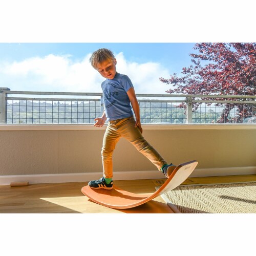 Kinderfeets Original Kinderboard Versatile Waldorf Wood Balance Board Bamboo 1 Piece Harris Teeter