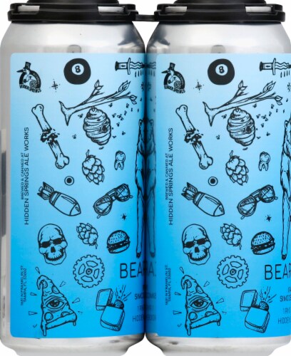 Hidden Springs Ale Works Bear Laser IPA Beer Perspective: left