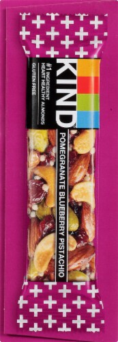 KIND Pomegranate Blueberry Pistachio Fruit and Nut Bars Perspective: left