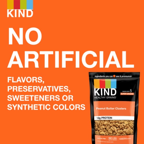 KIND Healthy Grains Peanut Butter Granola Clusters Perspective: left