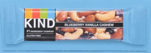 KIND Blueberry Vanilla & Cashew Fruit & Nut Bars Perspective: left
